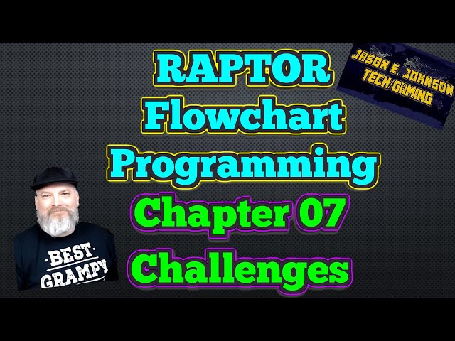 Chapter 07 Challenges = Prelude to Programming Raptor Flowchart-based Programming Videos Series