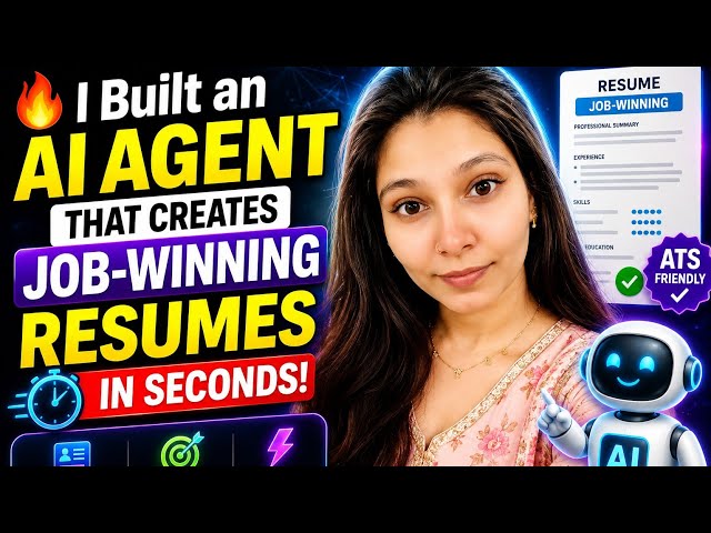 🔥 I Built an AI Agent That Creates Job-Winning Resumes in Seconds!