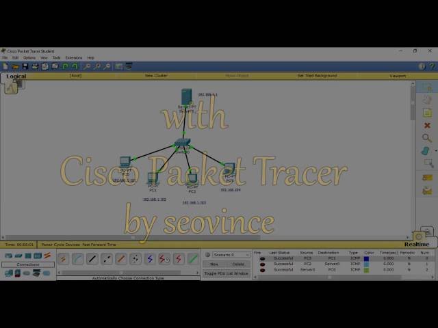 How to Config a Client-Server Network (with Switch) - Cisco Packet Tracer