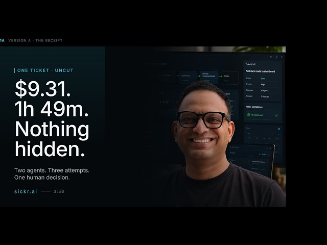 One ticket, start to merge: what governed AI engineering actually looks like (3:58, uncut)