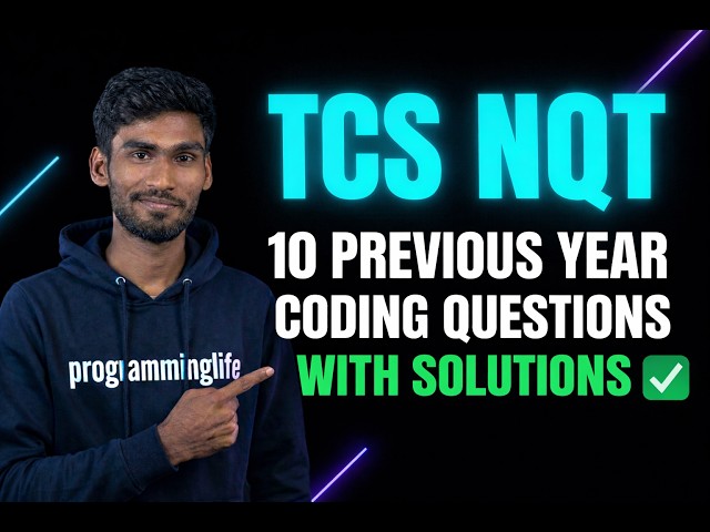 TCS NQT 10 Previous Year Coding Questions with Solutions | Crack TCS  | Tcs nqt preparation