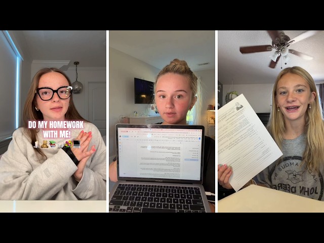 Do My Homework With Me | TikTok Compilation