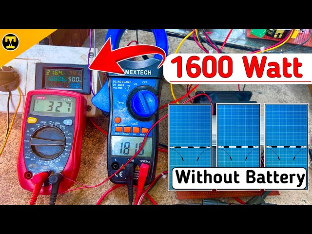 1600 Watt Run On Direct Solar With 2 Module