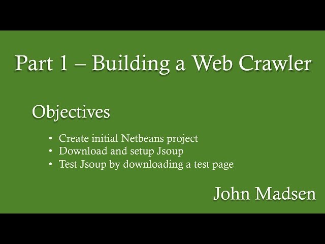 Part 1 - [How to Code] Building a Web Crawler/Scraper using Java, JSoup, and MySQL