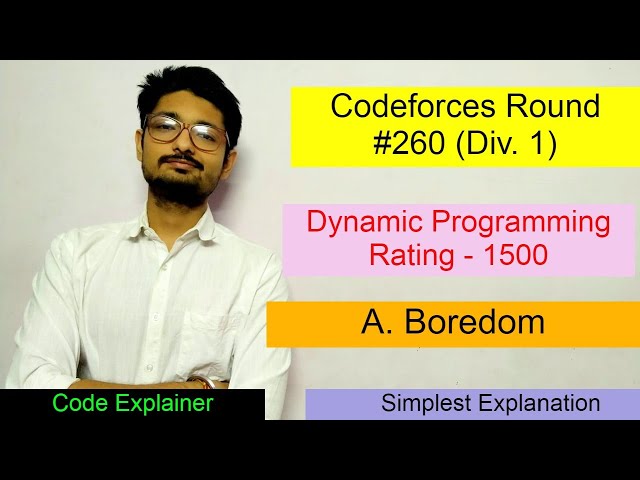 A. Boredom | Codeforces Round #260 (Div. 1) | Dynamic Programming Series | CODEFORCES
