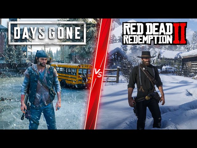 Days Gone vs RDR2 - Direct Comparison! Attention to Detail & Graphics!