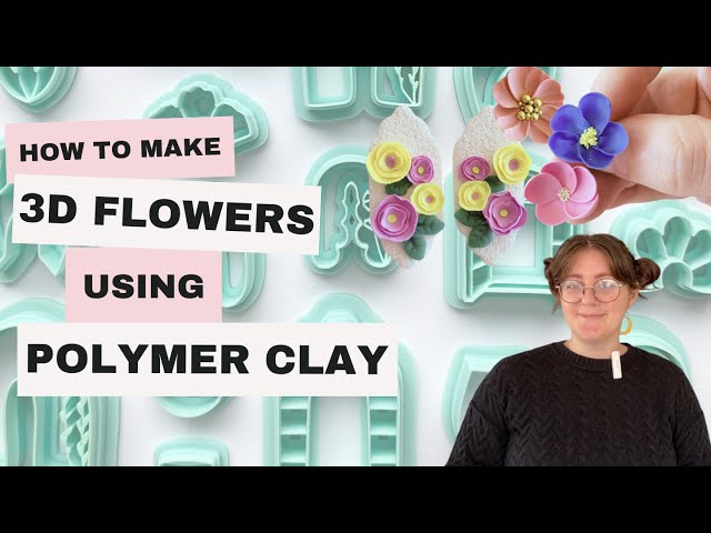 How to make Polymer Clay Flowers (using 3 different techniques)