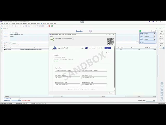SQL Accounting E-Invoice module