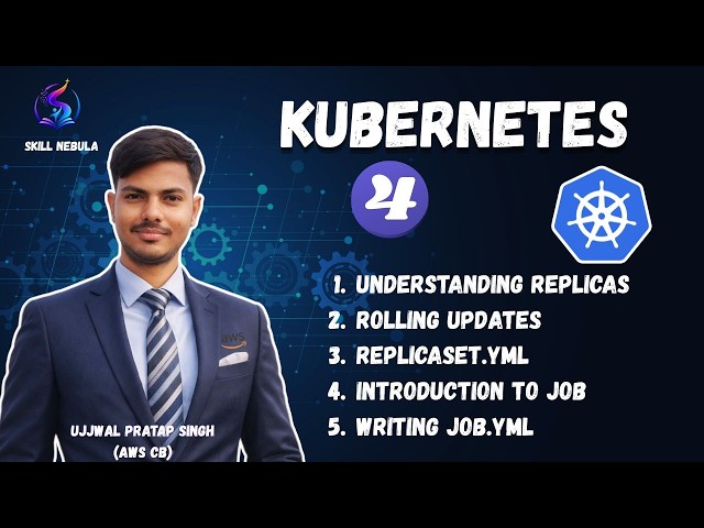 Kubernetes Replicas, ReplicaSet & Jobs Explained | Rolling Updates | Day 3 | Kubernetes Course Hindi