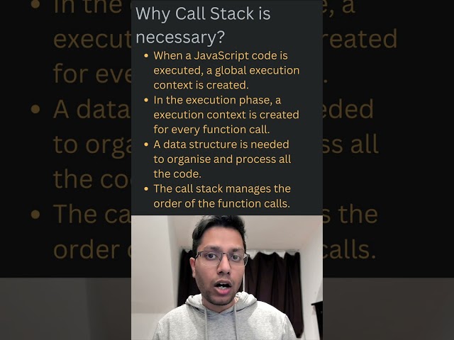 Why Call Stack is necessary? | Clip #8 | Understanding Call Stack | Core JavaScript