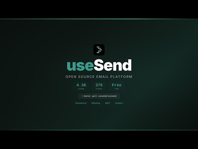 useSend Tutorial - Open Source Email Platform | Alternative to Resend, SendGrid, Postmark