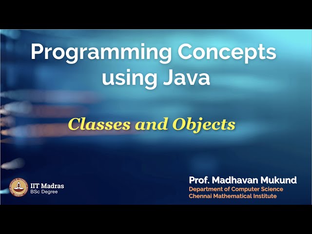 Classes and Objects