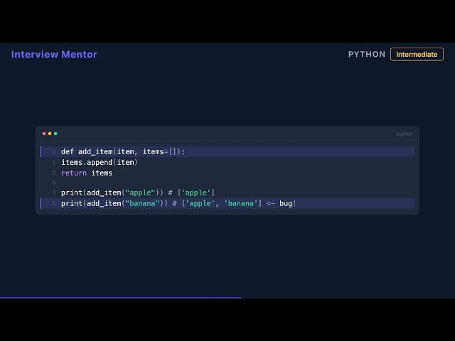 Python Mutable Default Arguments Trap