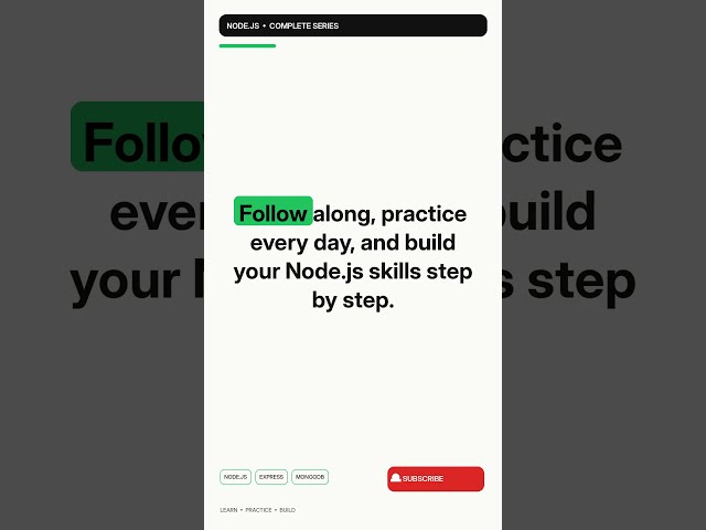 Node.js Complete Series 🚀 | Beginner to Advanced | Full Learning Roadmap