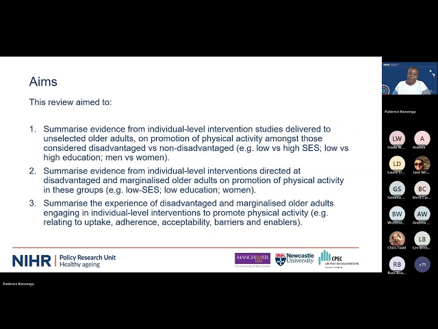 HAPRU Webinar: What works to promote active ageing (15.10.25)