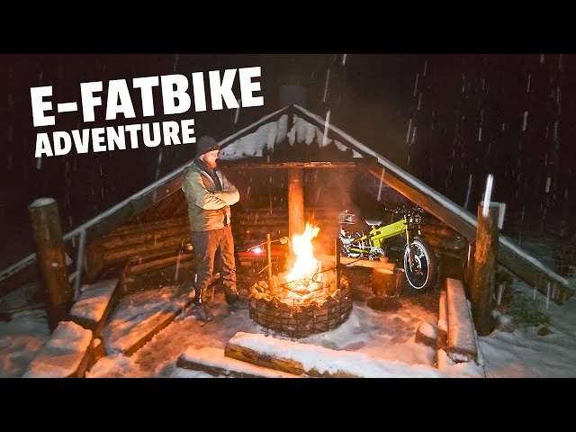 RIDING Through DARK & SNOW – Overnight E-Fatbike adventure in Finnish Wilderness