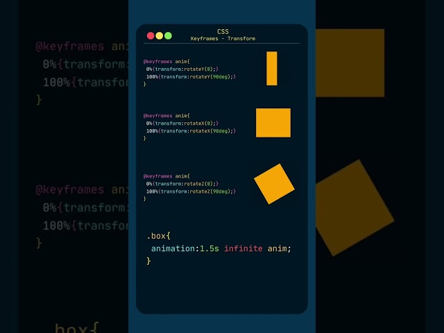 🎥 CSS Keyframes & Transform Mastery (2025) 🚀 | Animate with HTML & CSS3 ||#shorts #shorts #fyp #ai