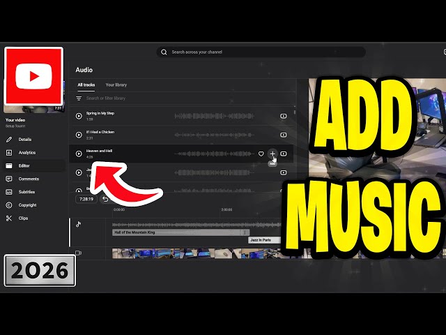 How To Add Music To Your YouTube Video - 2026