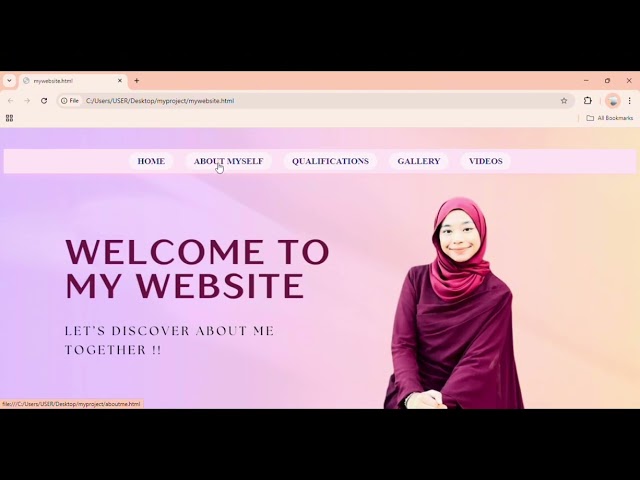 Individual Assignment IMD 318 : Personal Website