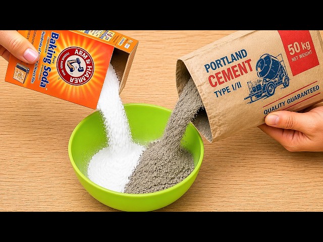 Mix Baking Soda with Cement... What Happens Next Is Crazy! 😱 | DIY Creative