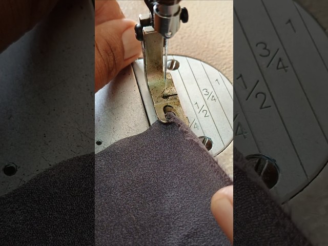 Rolled hem foot sewing tutorial #sewing #hemming #hemmingfoot #sewingforbeginners