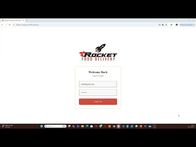 RocketFood Delivery - React Native & Spring Boot Mobile App