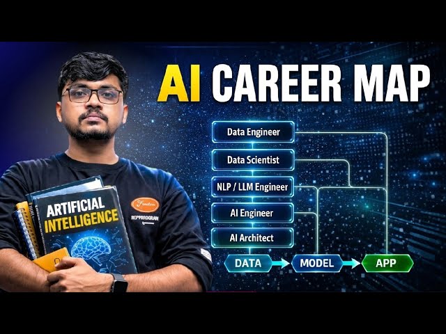 “AI Industry मध्ये कोण काय काम करतं? | Data, ML, NLP, LLM & Gen AI Full Guide”