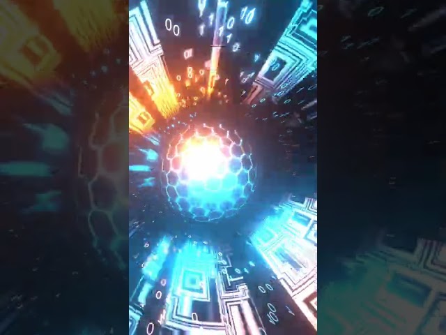 #Shorts Abstract  Digital Binary Code Neon Animation Fast Shiny 4K 60fps Moving Wallpaper Background