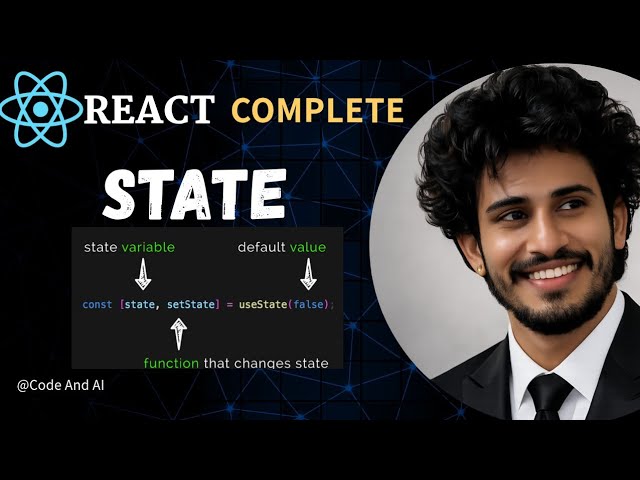 React State & useState Hook Explained in Hindi | React JS Tutorial for Beginners