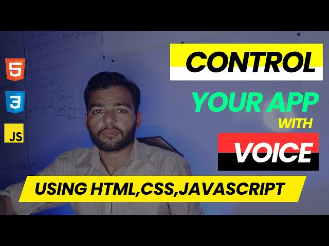 🚀 HTML CSS JavaScript Project | Develop a Voice-Controlled Web App