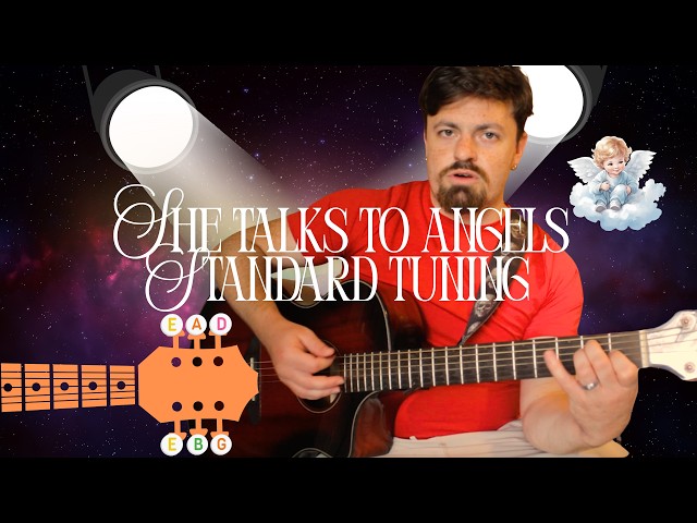 She Talks to Angels STANDARD TUNING Tutorial