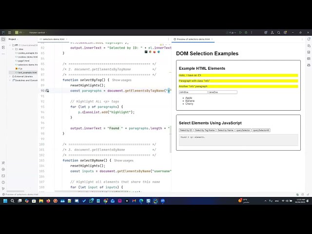 CPIT 405: JavaScript DOM - Part 1