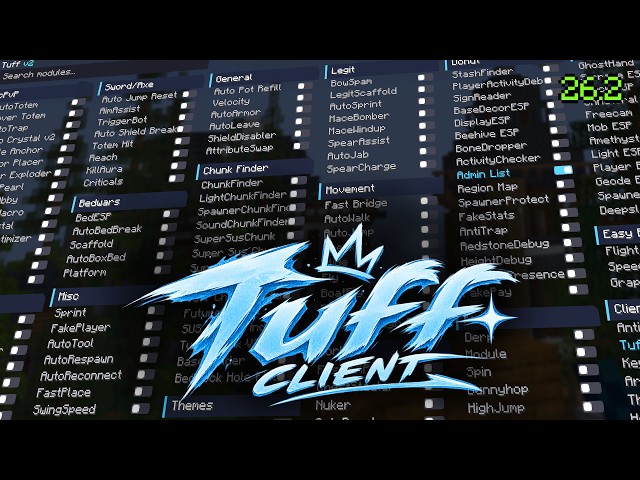 26.2 - FREE Minecraft Java Hack Client (Tuff Client) for 26.2 & 1.21.11