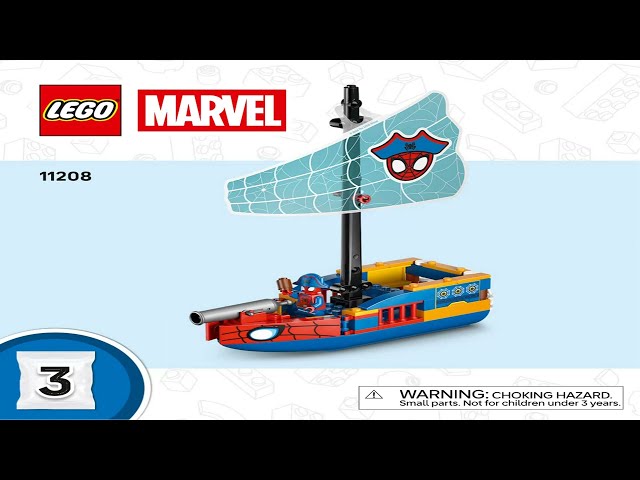 LEGO Instructions - Marvel Super Heroes - 11208 - Team Spidey Pirate Ship (Book 3)