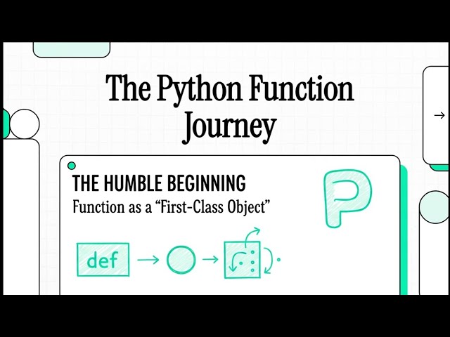 The Python Function Journey