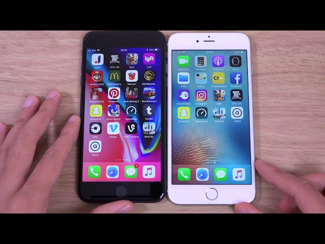 iPhone 8 Plus vs iPhone 6S Plus iOS 11   Speed Test
