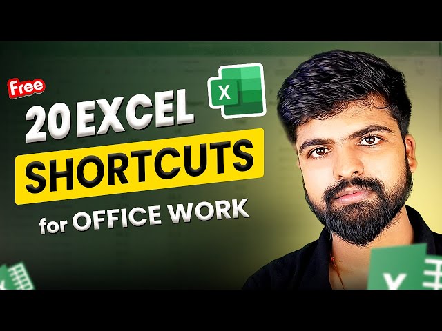 20 Excel Shortcuts to Make Office Tasks Easier! | Must-Know Excel Tips