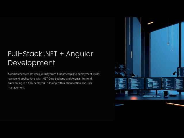 Beginner Path for Full Stack  Net and Angular