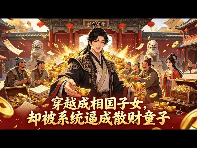 【Multi Sub】《穿越成相國子女，卻被系統逼成散財童子》相國家底厚到離譜，我們花錢的速度永遠趕不上父親掙錢的速度#漫劇 #動態漫 #AI漫劇 #動漫 #動畫