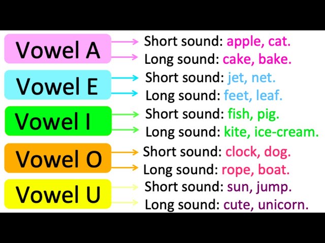 Long & short vowels in English 📝 | Learn with examples