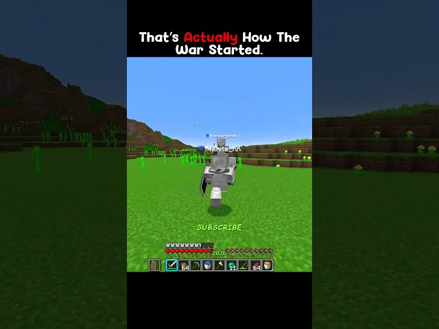 That'sActually How The War Started #minecraft #mlgclutch #pvp #clutch #manhunt