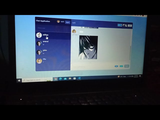 Chat Application using React js