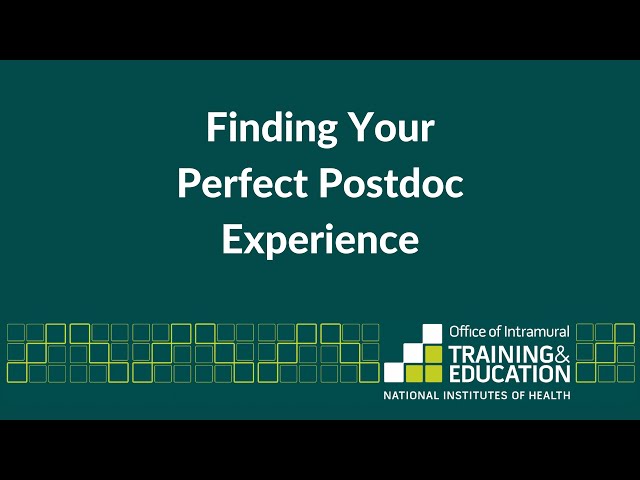Finding Your Perfect Postdoc Experience