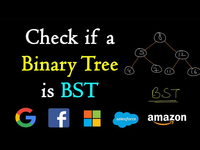 Check if a tree is bst or not