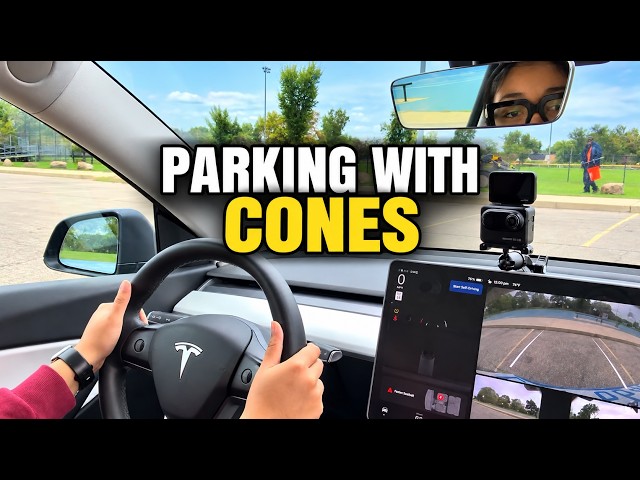 How to parallel park using cones! #parallel #parking #driving #mrroadready #drivingtips #pov #howto
