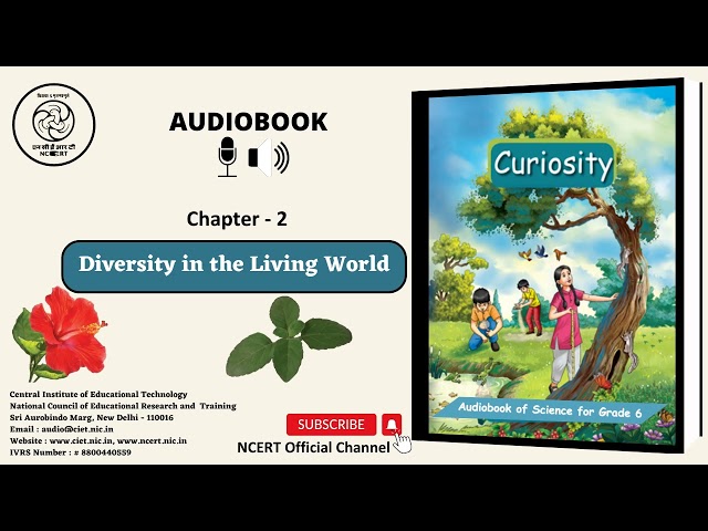 NCERT Textbooks CL 6 Sci | Chapter 2 Diversity in the Livin