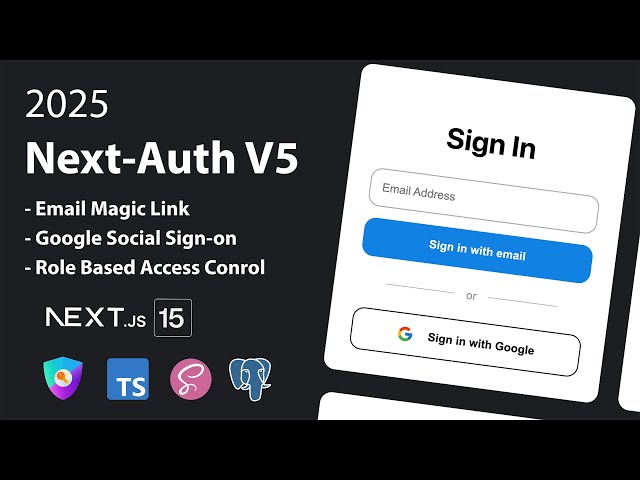 Full Course - How to set up Email Authentication + Google OAuth in Next.js 14
