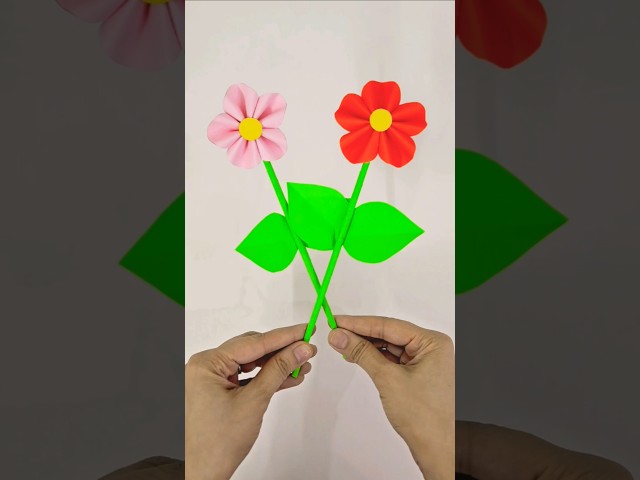 Easy Paper Flower #craftchutney2 #easy #papercraft #ideas #origami #shorts #craftingfun