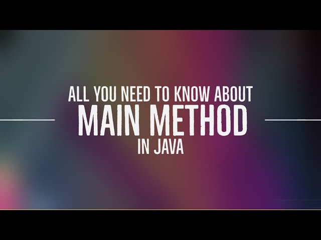 All about main method in java | important notes for beginner easy | developer interview preparation