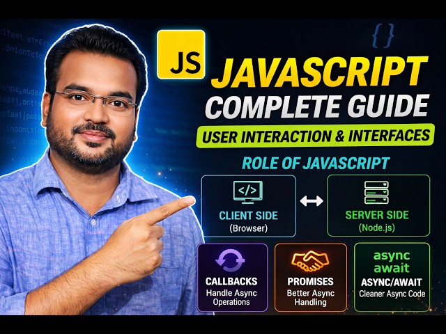 JS Concepts Explained | Interaction, Server vs Client, Callbacks, Promises, Async